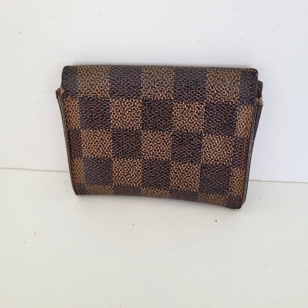 Louis Vuitton Damier Ebene Compact Wallet Brown Checkered Made in France CA0996 - Picture 2 of 11